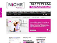 Tablet Screenshot of nicheadvice.co.uk